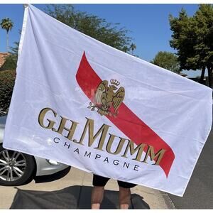 G.H. Mumm Champagne Flag – 6' Nylon Banner – Kentucky Derby Promo Display